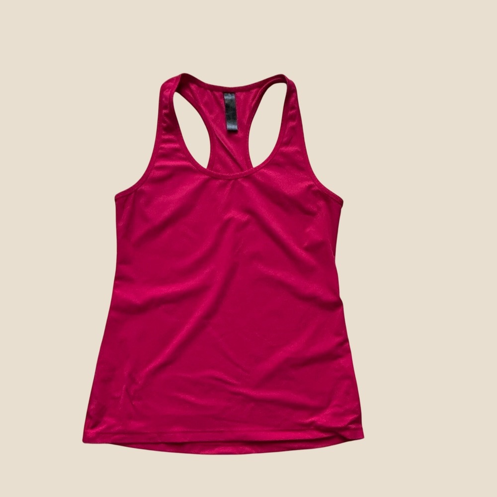 Yogalicious Womens Magenta Pink Racerback Activewear Tank Top Size Large L Yoga